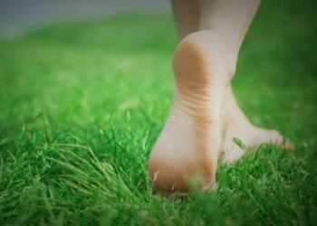 খালি পায়ে ঘাসে হাঁটার উপকারিতা