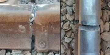 নীলফামারীতে রেলপথে  ৪ স্থানে ফাটল