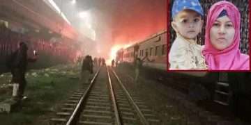 চোখের সামনে ট্রেনের আগুনে পুড়ছিল বোন-ভাগ্নে