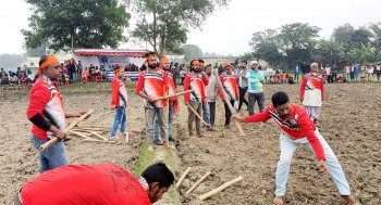 ব্রাহ্মণবাড়িয়ায় ঐতিহ্যবাহী গুটিদাড়া খেলা অনুষ্ঠিত