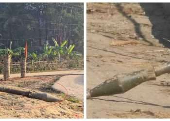 হোয়াইক্যং সীমান্তে মর্টার শেলের বিকট শব্দ