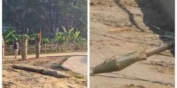 হোয়াইক্যং সীমান্তে মর্টার শেলের বিকট শব্দ