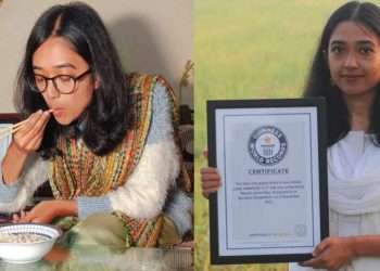 ভাত খেয়ে বিশ্বরেকর্ড গড়লেন বরিশালের তরুণী