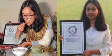 ভাত খেয়ে বিশ্বরেকর্ড গড়লেন বরিশালের তরুণী