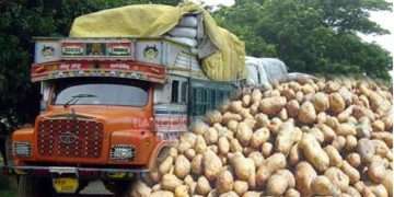 হিলি বন্দর দিয়ে আলু আমদানি শুরু