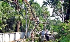 মৌসুমের প্রথম কাল বৈশাখীতে