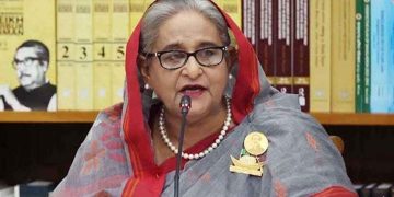 গণভবনে সংবাদ সম্মেলনে প্রধানমন্ত্রী