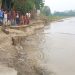 শেরপুরের দশানী নদীর ভাঙ্গনে নদীগর্ভে বিলীন হচ্ছে বাড়ি-ঘর
