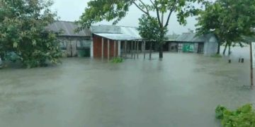 ফেনীতে ডুবে গেছে একতলা বাড়ি