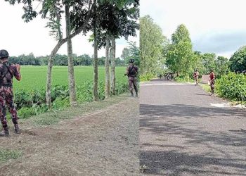 পাটগ্রাম সীমান্তে আইন ভেঙে কাঁটাতারের বেড়া দেওয়ার চেষ্টা