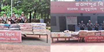 সীমান্তে ২ কোটি টাকার ভারতীয় পণ্য জব্দ