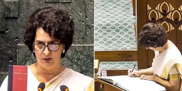 প্রথম বার সংসদে পা রাখলেন প্রিয়াঙ্কা গান্ধী