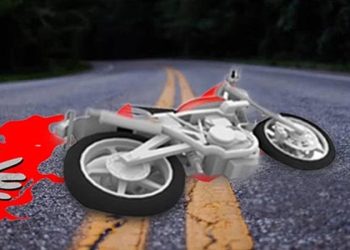 মোটরসাইকেলে মৃত্যুর মিছিল