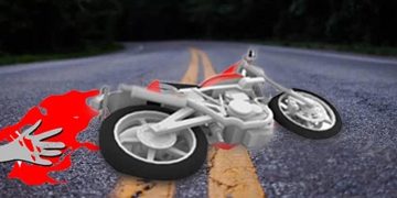 মোটরসাইকেলে মৃত্যুর মিছিল