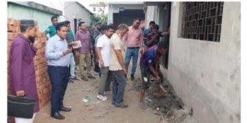 গাজীপুরে তিতাসের উচ্ছেদ অভিযান