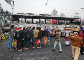 সাভারে অ্যাম্বুলেন্সে পেছন থেকে দুটি বাসের ধাক্কা