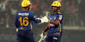 লিটন-তামিমের সেঞ্চুরিতে ঢাকার রানের পাহাড়