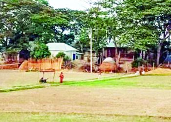 একটি বাড়ি নিয়ে একটি গ্রাম