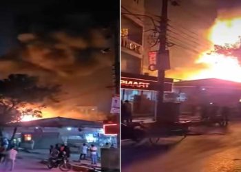 খিলগাঁওয়ে স-মিলে ভয়াবহ আগুন