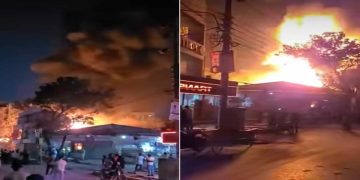 খিলগাঁওয়ে স-মিলে ভয়াবহ আগুন