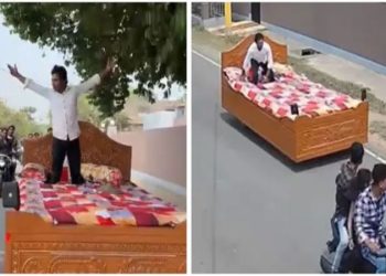 পুলিশের হেফাজতে সেই ভাইরাল ‘চলমান খাট’