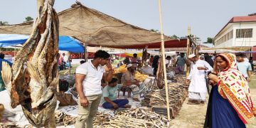 ঐতিহ্যবাহী শুঁটকি মেলায় উপচে পড়া ভিড়