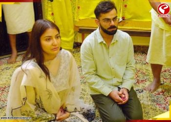 অবসরের পরেই বৃন্দাবনে বিরাট-অনুষ্কা