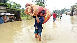 ফেনীতে ফের বন্যার ছোবল