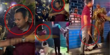 টি-শার্ট পরা সেই ব্যক্তিকে সরিয়ে নিল কে?