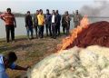 বরিশালে নিষিদ্ধ জাল উদ্ধার