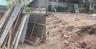 সুদের টাকা না পেয়ে ঘরের টিন, খুঁটি, ইট খুলে নিলেন ইমাম