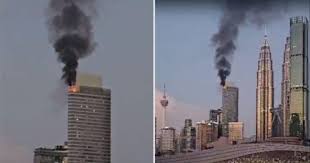 কুয়ালালামপুরে পেট্রোনাস টাওয়ার ৩ এর ৫৭তলায় আগুন