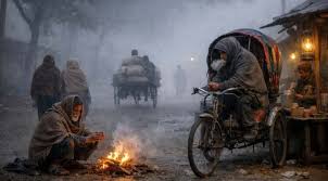 তীব্র শীতে বিপর্যস্ত দুর্গাপুরের জনজীবন,