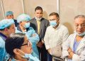 হাসপাতালে মায়ের শয্যাপাশে ছেলে