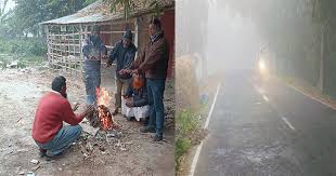 কনকনে শীত ও কুয়াশায় স্থবির জনজীবন