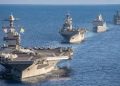 ইরানের দিকে মার্কিন যুদ্ধজাহাজের বহর এগিয়ে যাচ্ছে