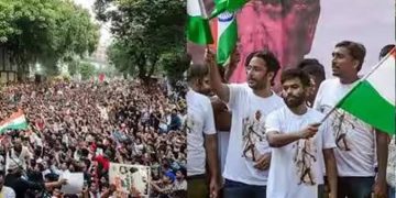 দিল্লিতে লাখো মানুষের পদযাত্রা